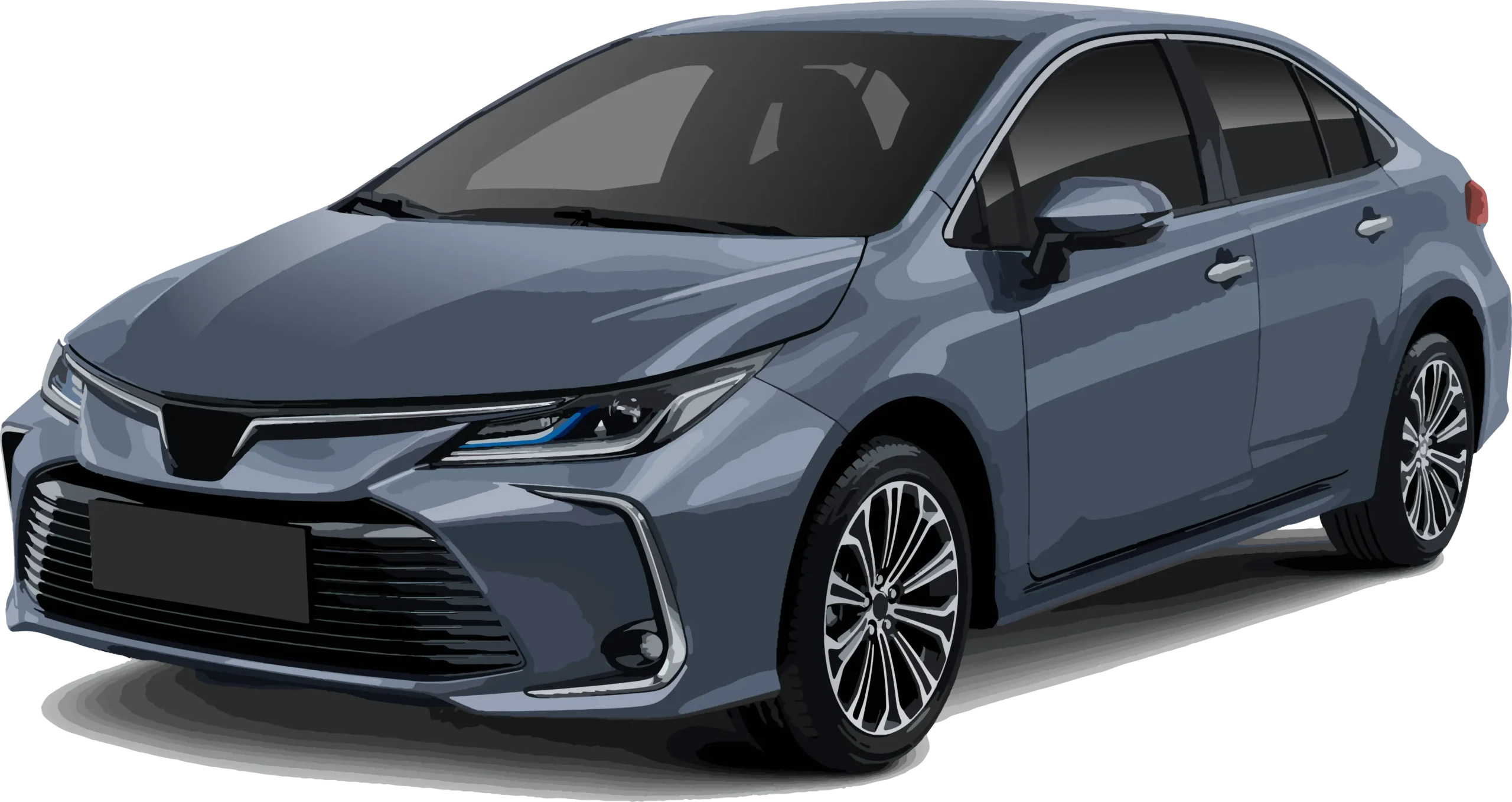 Honda Repair Stylish blue sedan with sleek design